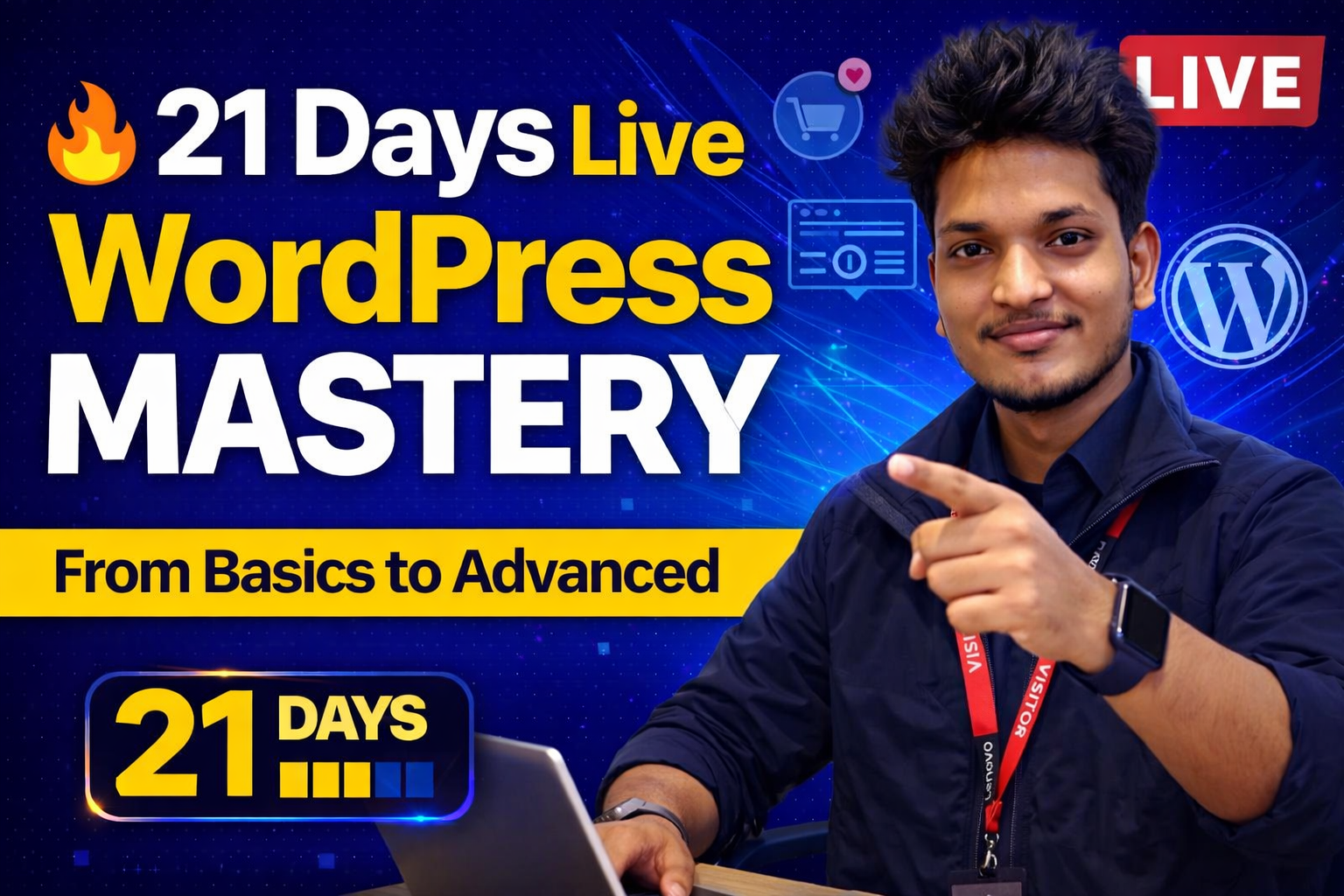 21 Days Live WordPress Mastery Program