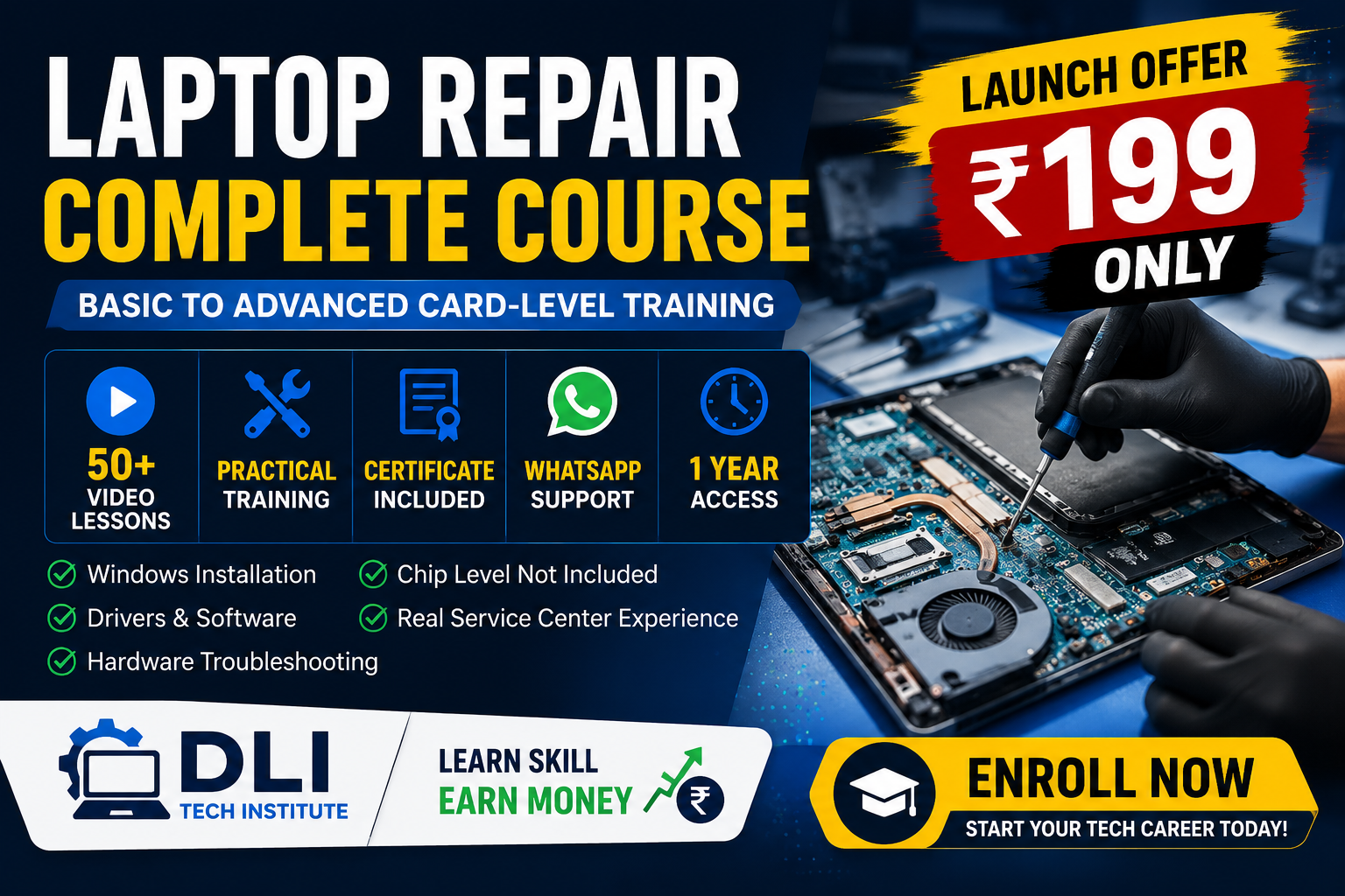 Complete Laptop & Desktop Repair Course